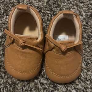 Tan Leather Baby Moccasins